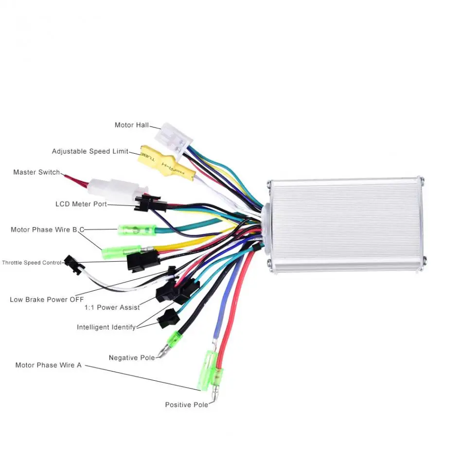 Top 36V/48V 350W Brushless Electric Bicycle Controller with LCD Panel for E-bike Electric Bike Motor Scooter A 2