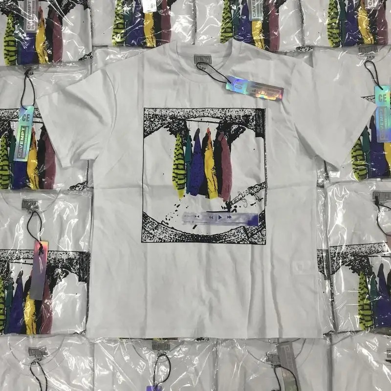 

CAVEMPT T Shirt Cotton Watercolor illustrations oversize Top Tees Tokyo Fashion C.E Cav Empt T-shirt CAVEMPT C.E Tshirt Harajuku