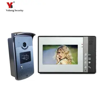 

Yobang Security freeship 7 Inch Video Door Phone Video intercom Monitor Doorbell Home Security Night Vision Waterproof Camera