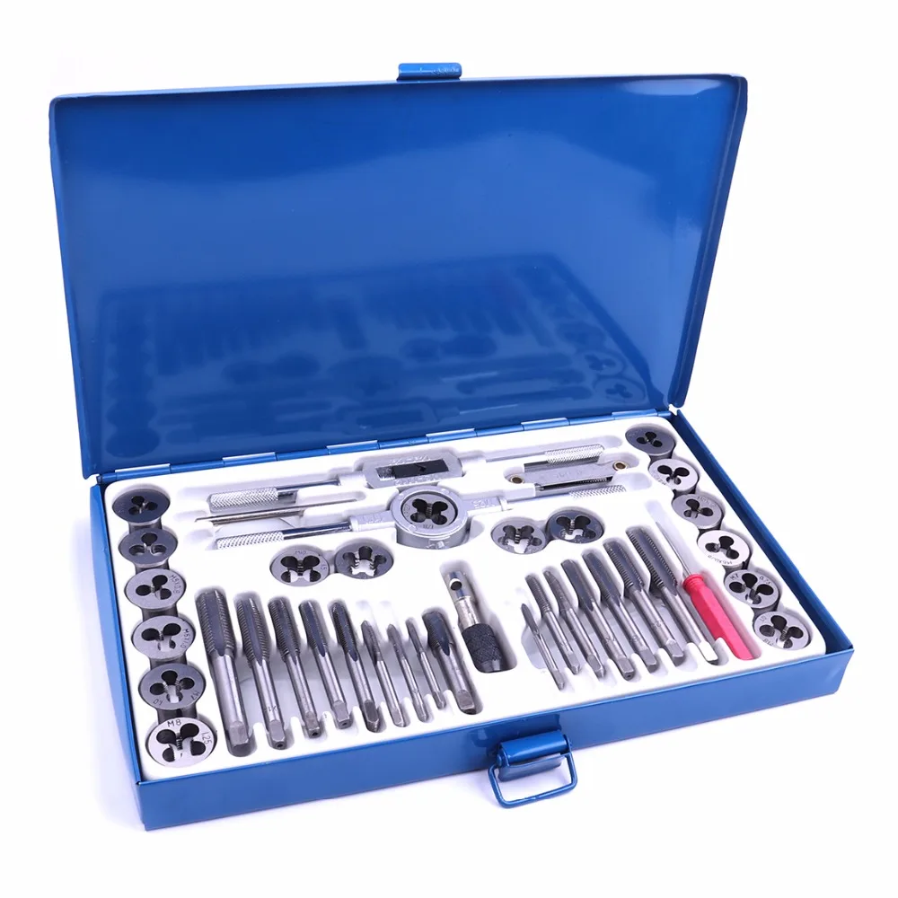 

AU Australia Local Warehous 40PCS Adjustable Screw Right Thread Metric Plugs Taps Die Wrench Set For Model Repair Tools