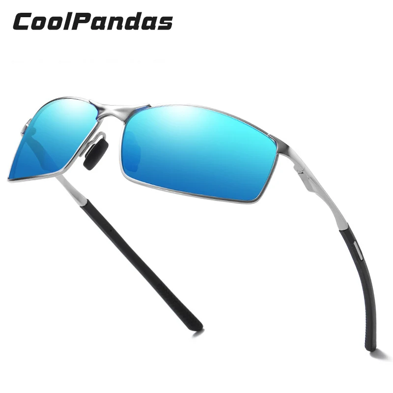 Brand Men's Square Sunglasses Polarized Aluminum Polaroid Mirror Sun Glasses Classic Rectangle Sports Goggles Male Eyewear Gafas