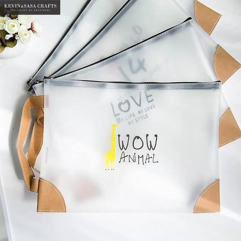 

1Pc Sell A4 File Folder A4 Document Bag Quality Paper Stationery Document Folder Office File Folders Kawaii School Tools