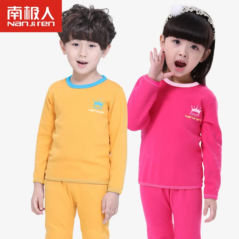 Winter thermal underwear kids children clothing sets Long Johns girls