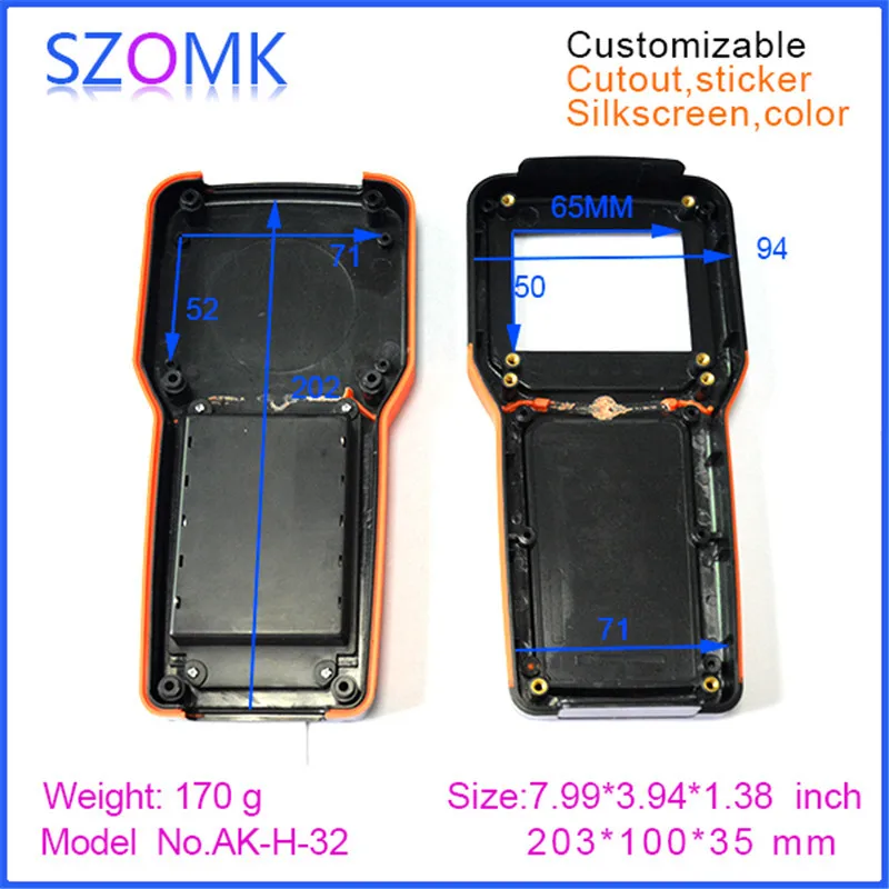 szomk plastic box enclosure electronics project box junction box plastic housing abs electrical handheld enclosure control box 5xAA battery (5).jpg
