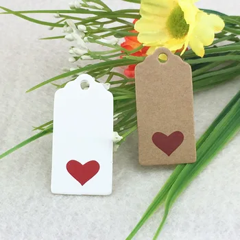 

1000pcs 4*2cm Kraft Brown Hang Tags DIY Handmade Gift Tags Small Blank Price Tag Paper Packing Labels/Cards for Jewelry/wedding
