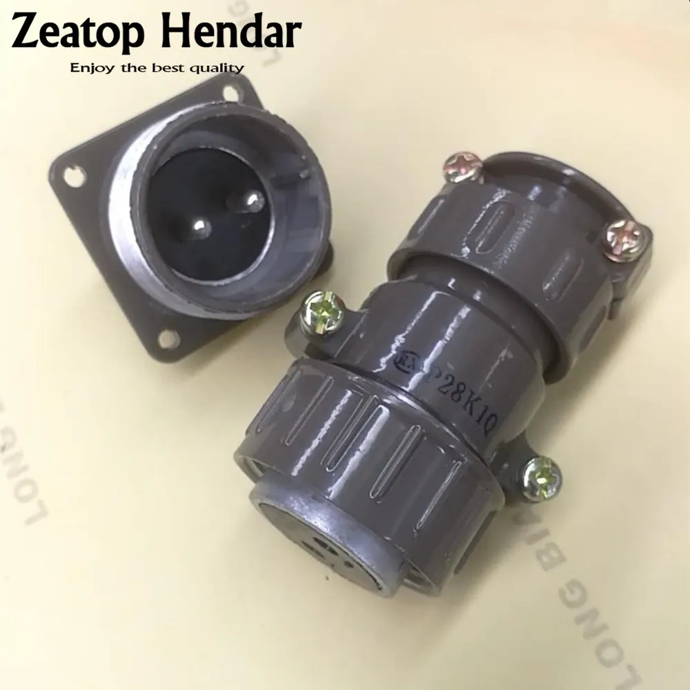 10Sets P28 2Pin Female Plug Male Round Socket Aviation Connector Diameter 28MM | Обустройство дома