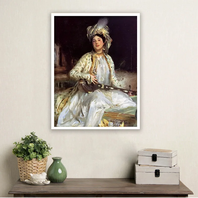 

diy painting by numbers john singer sargent almina,daughter of asher wertheimer impression portrait paint adult hand drawing