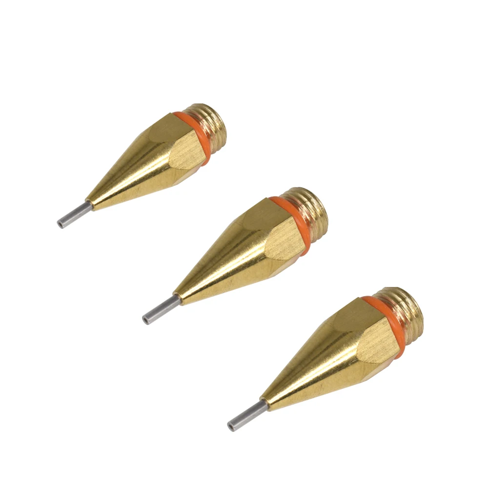 Hot Melt Glue Gun Copper Nozzle Small Diameter Nozzle 1.0x40mm 1mm Aperture Diameter with Nozzle Wrench,3PCS/Lot