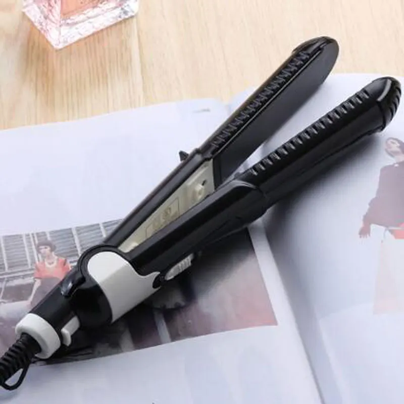 

2 In 1 Electric Pro Hair Dryer Brush Curling Iron straightener Ceramic Rotating Hairdryer Hair Styling Tool Special link