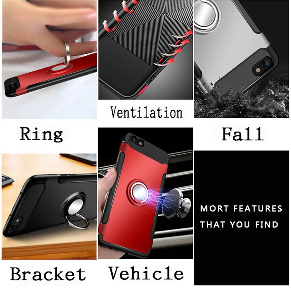 for Xiaomi Redmi Note 4X Case Ring Magnetic Xiomi Mi 6 A1 Mix 2S 2 6X Cover Redmi 4A 3 3S 4 Pro Note 4 5 Plus 5A Case Armor 32gb (2)