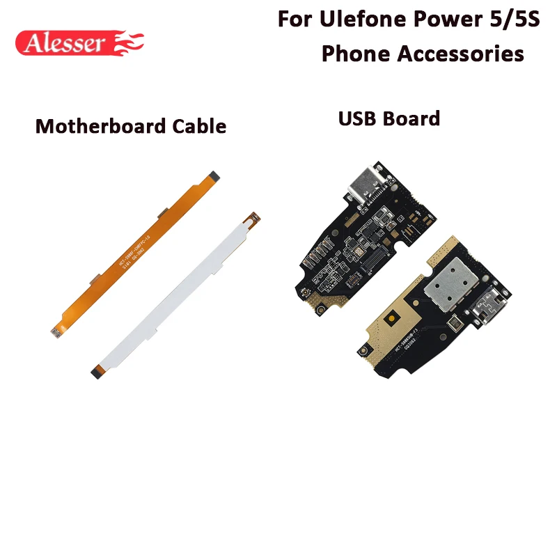 Alesser для Ulefone power 5 USB разъем плата зарядки материнская кабель 5s материнской платы |