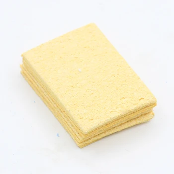 

10pcs High Temperature Enduring Condense Electric Welding Soldering Iron Cleaning Sponge Yellow Hot Search Hand Tool