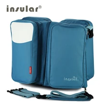 Free Shipping 2 in 1 Messenger Diaper Bag Movement Baby Bed Travelling Changing Bags Fold Baby Bed