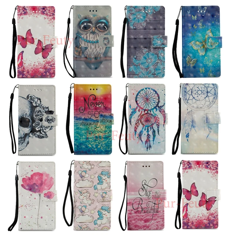 

Case For Xiaomi Mi A2 Lite A2Lite M1805D1SG Leather Wallet Flip Magnetic Butterfly Flower 3D Painted For Xiaomi Redmi 6 Pro 6Pro