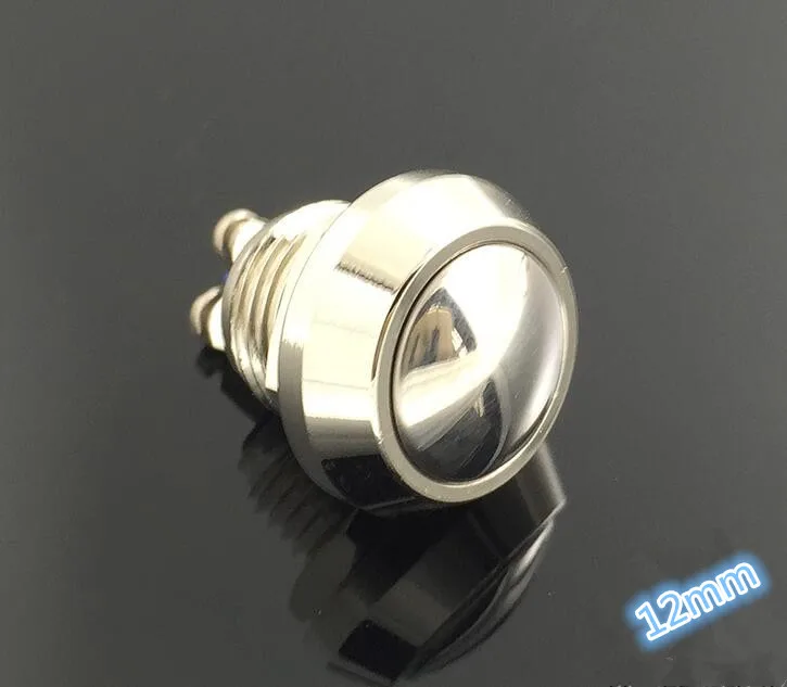 

5 set 12mm Start Horn Button Momentary Stainless Steel Metal Push Button Switch Hot Worldwide