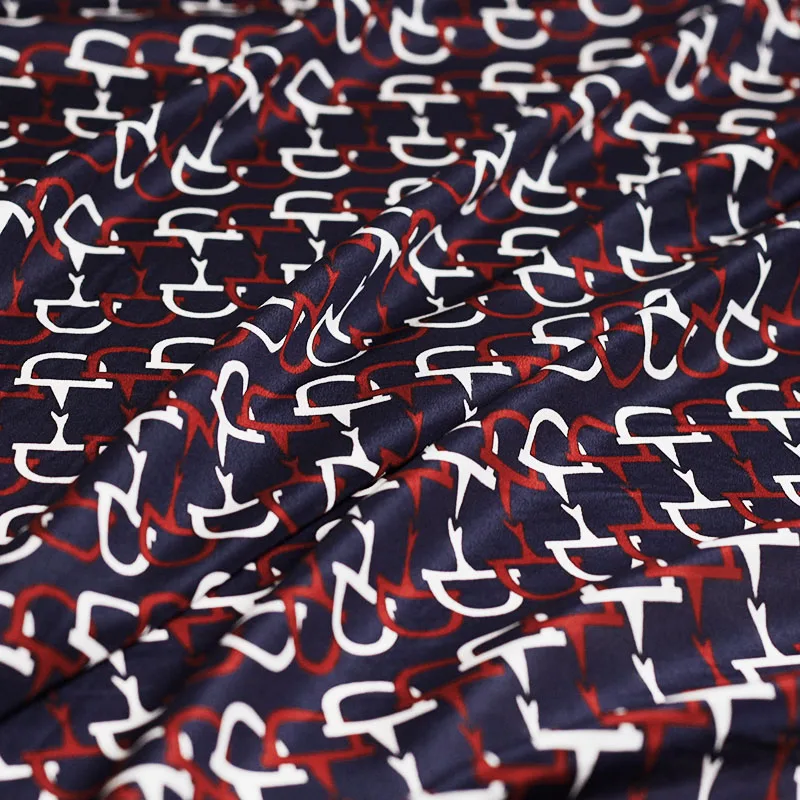 Pearlsilk 12momme d-образная Цифровая печать крепдешин шелк тутового шелкопряда материалы платье Сделай Сам одежда ткани