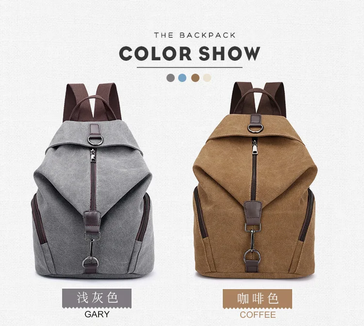 mochila grande capacidade zíper saco de viagem