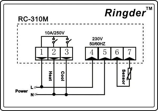 RC-310M(220V10A2relay