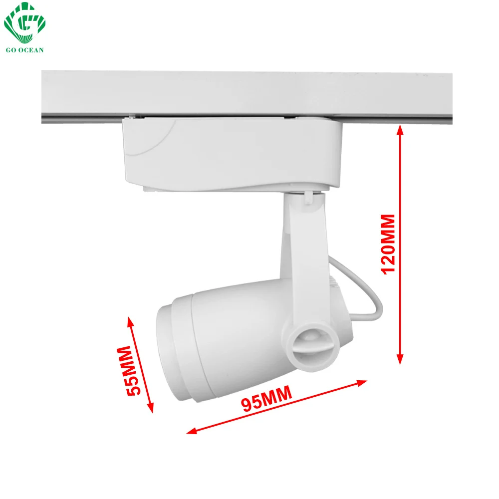 GO OCEAN Track Light Techo 7W Shoes Shop Showcase LED Track Lights Rail Spotlight Rail Spot LED Rail Lamp Art Deco (8)
