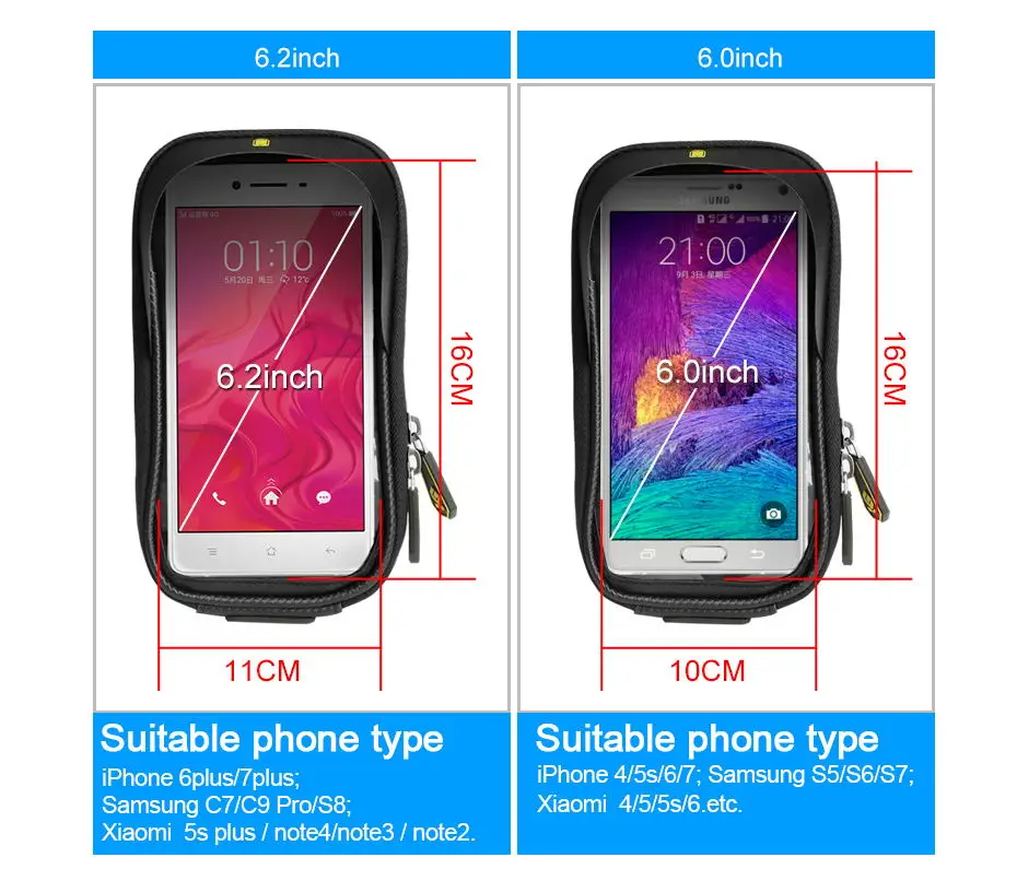 Sale CoolChange Bicycle Bag Waterproof Ciclismo Bike Bags Phone Touch Screen Bike Front Frame Tube Pannier Bag Bicycle Accessories 2