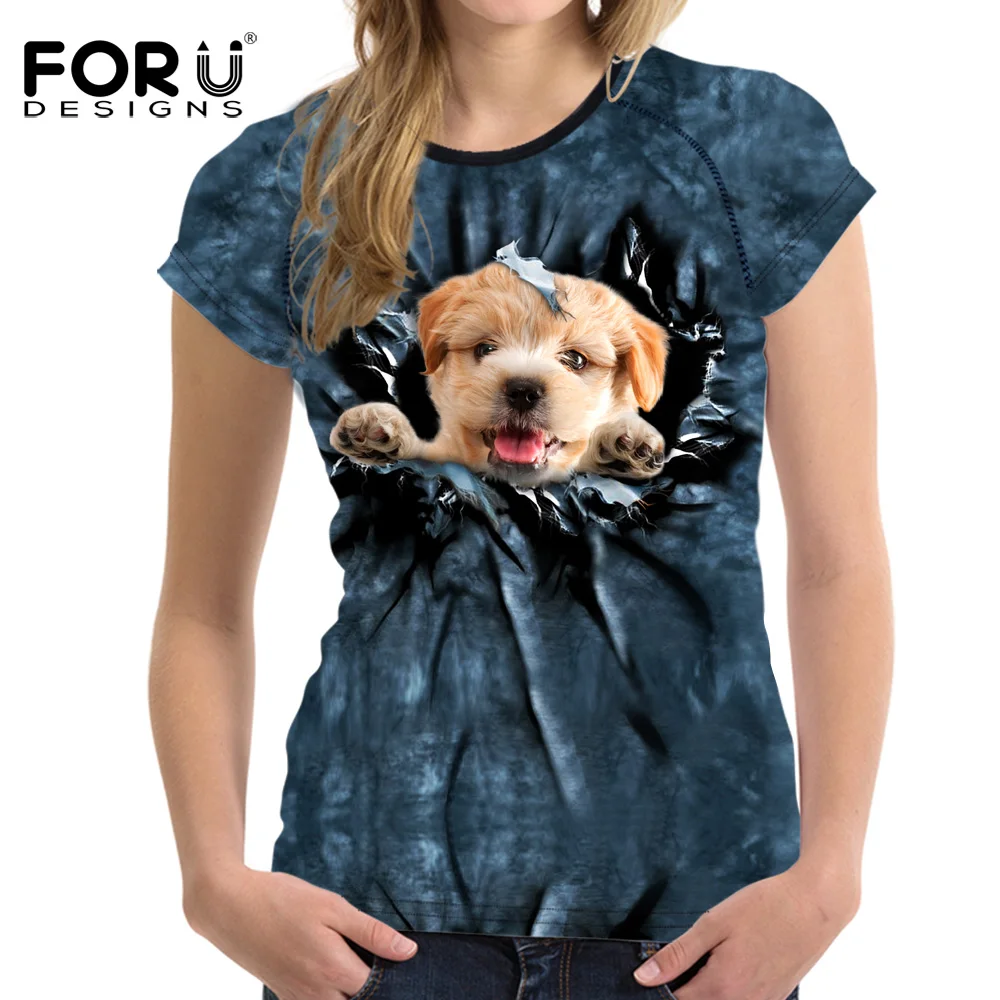 FORUDESIGNS/женские укороченные топы летняя футболка милые женские футболки с
