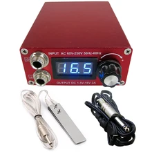 Набор электропитания для татуировок, набор ЖК-дисплея, двойной цифровой источник питания для татуировки, педаль, переключатель, зажим, шнур, запасы для набора для татуировок