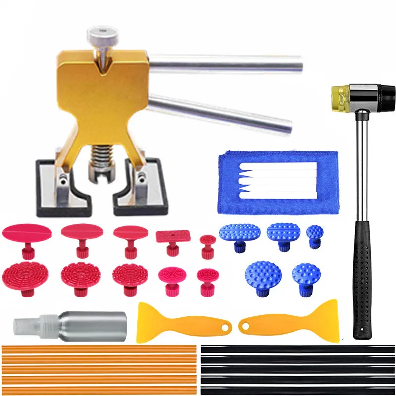 

Auto Body Dent Repair Kit Car Dent Puller with Golden Dent Puller for Auto Body Removal paintless repair tools