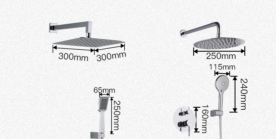 GAPPO Душевая система, смеситель для ванной комнаты, смеситель для ванны, смеситель для ванны, набор водопада, душевой набор, Хромированная душевая головка