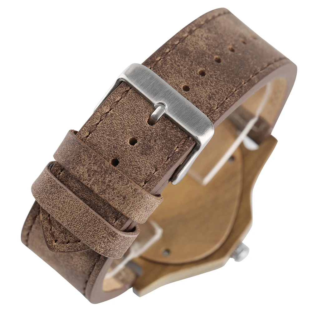 YISUYA Handmade Bamboo Wood Wrist Watch Inverted Triangle Case Sport Men's Watches Nature Wooden Timber Clock Relogio Gift Bag 1 (22)