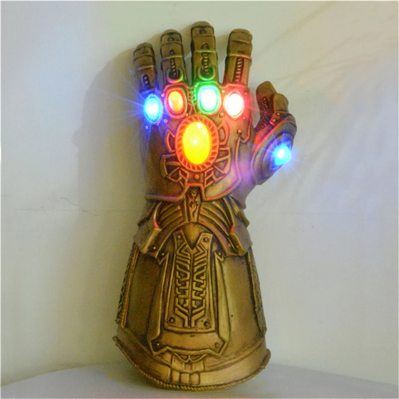 

LED The Avengers Thanos Infinity Gauntlet Gloves Cosplay Props Party Latex Avengers: Infinity War Gloves XMAS Costume Gift