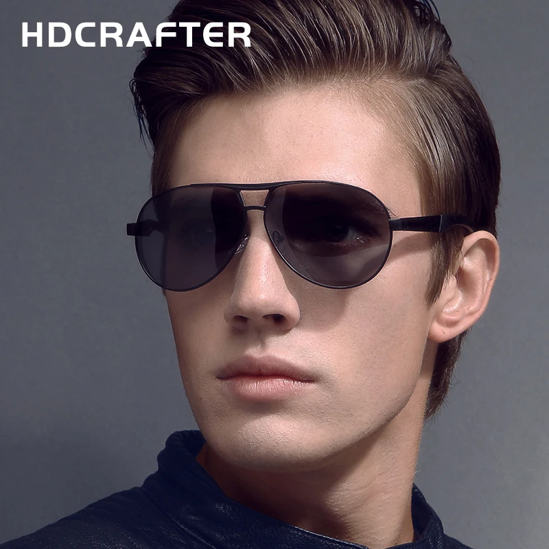 Hdcrafter Men Polarized Sunglasses Brand Designer Luxury Brand Vintage Sun Glasses Oculos De Sol Feminino Masculino Mens Glasses Sunglasses AliExpress