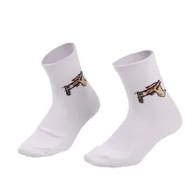 Женские носки толстые теплые носки с круглым вырезом Персонализированные носки с принтом пушистая забавная печатная тапочка носки z319