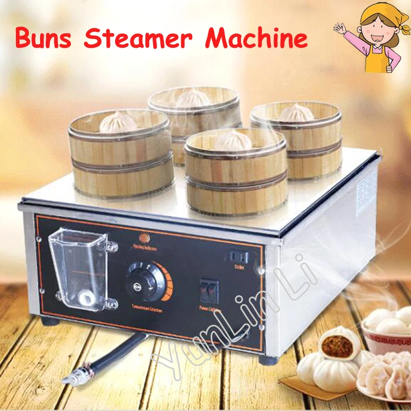 

Electric Food Steamer Desktop Steamed Buns Machine Insulation Steaming Pot Small Steamer Business Equipment