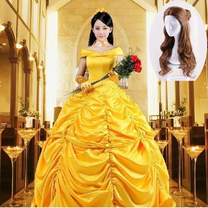 Belle Kleid Die Schöne Und Das Biest Heißer Moive Schönheit Und Das Biest Belle Prinzessin Gelb Top Qualität
