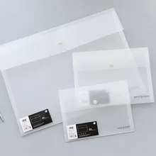 1 шт. милые модные B5 A5 A3 прозрачные кнопки закрывающие папки для документов сумка для документов папка для канцелярских принадлежностей сумка для хранения продуктов
