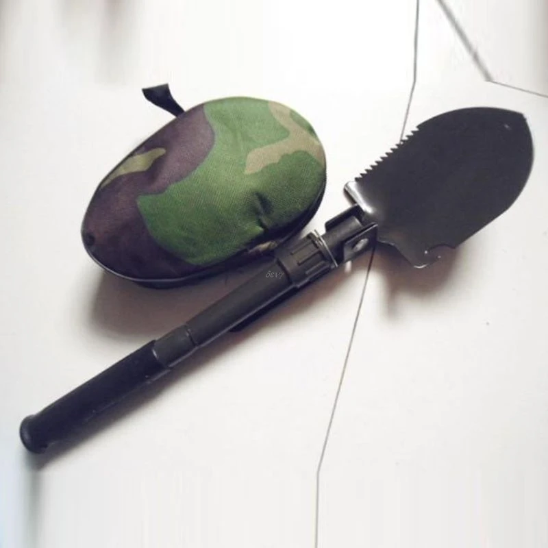 Мульти-функциональный военные тактические складные лопаты Портативный отдых садовый Пеший Туризм аварийного выживания инструмент