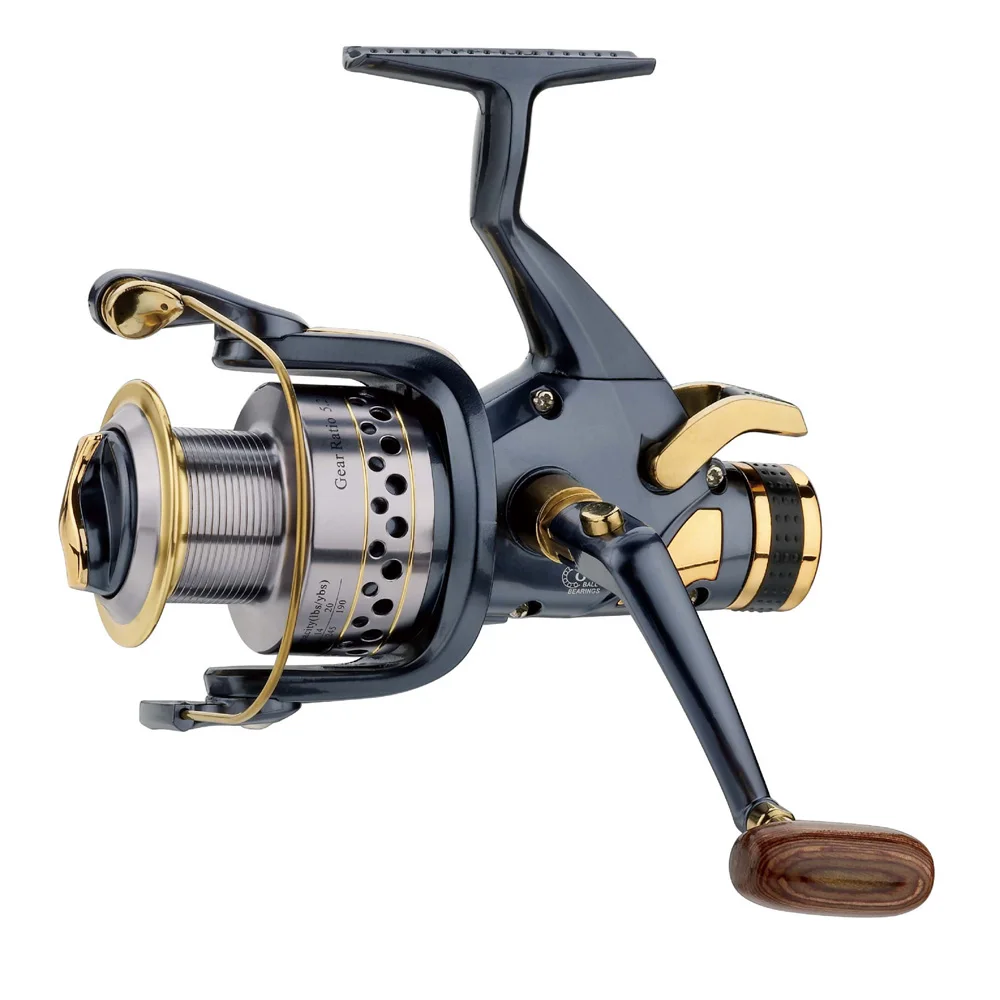 Goedkoop Visaas runner reel Gratis runner Spinning reels SW40, SW50, SW60 metalen visserij reel