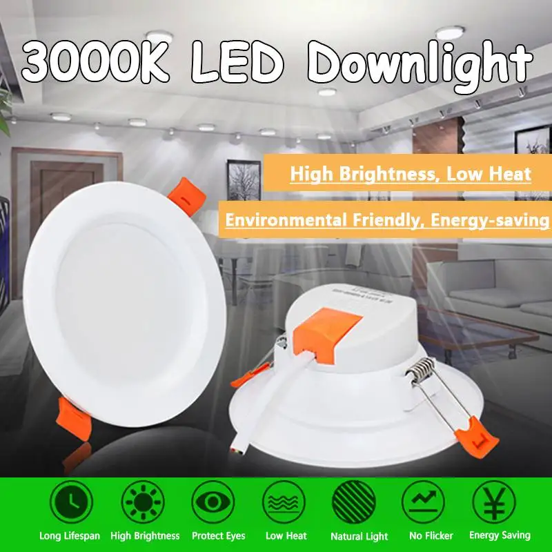 

2Pcs/lot 220V 18W LED Panel Lights Surface Mounted Downlight Round Ceiling Panel Lamps for Living Room Bedroom Indoor Lighting
