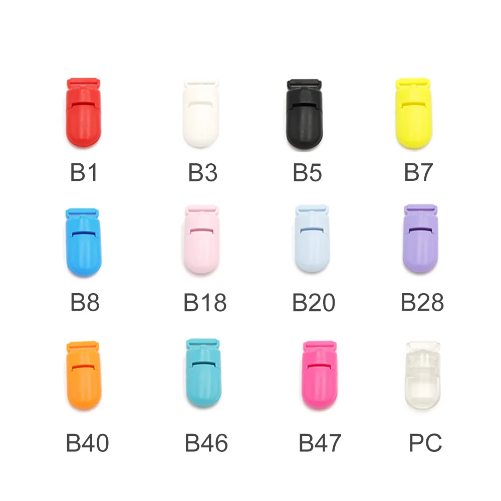 10Pcs Baby Safe Dummy Plastic Pacifier Clip Holder Soother Pacifier Chain Making