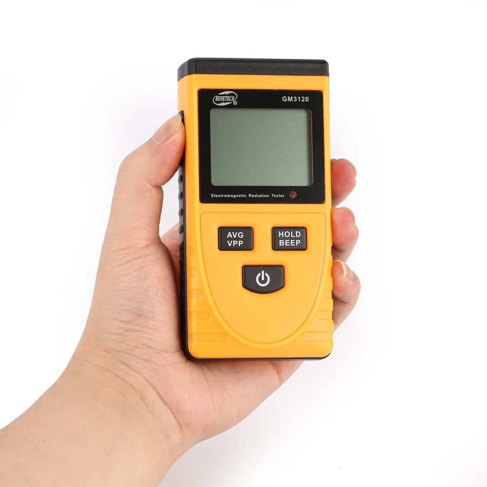 BENETECH GM3120 ЖК цифровой детектор электромагнитного излучения измеритель Дозиметр