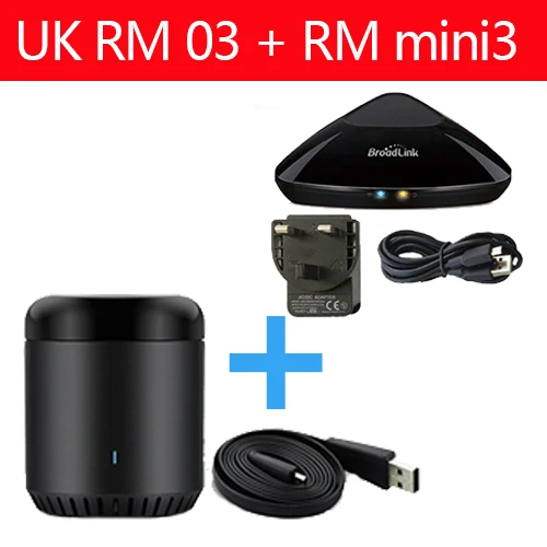 Broadlink RM Pro+ RM33 RM mini3 умный дом автоматизация wifi+ IR+ RF+ 4G универсальный контроллер для iOS Android - Комплект: UK RM Pro RM Mini3