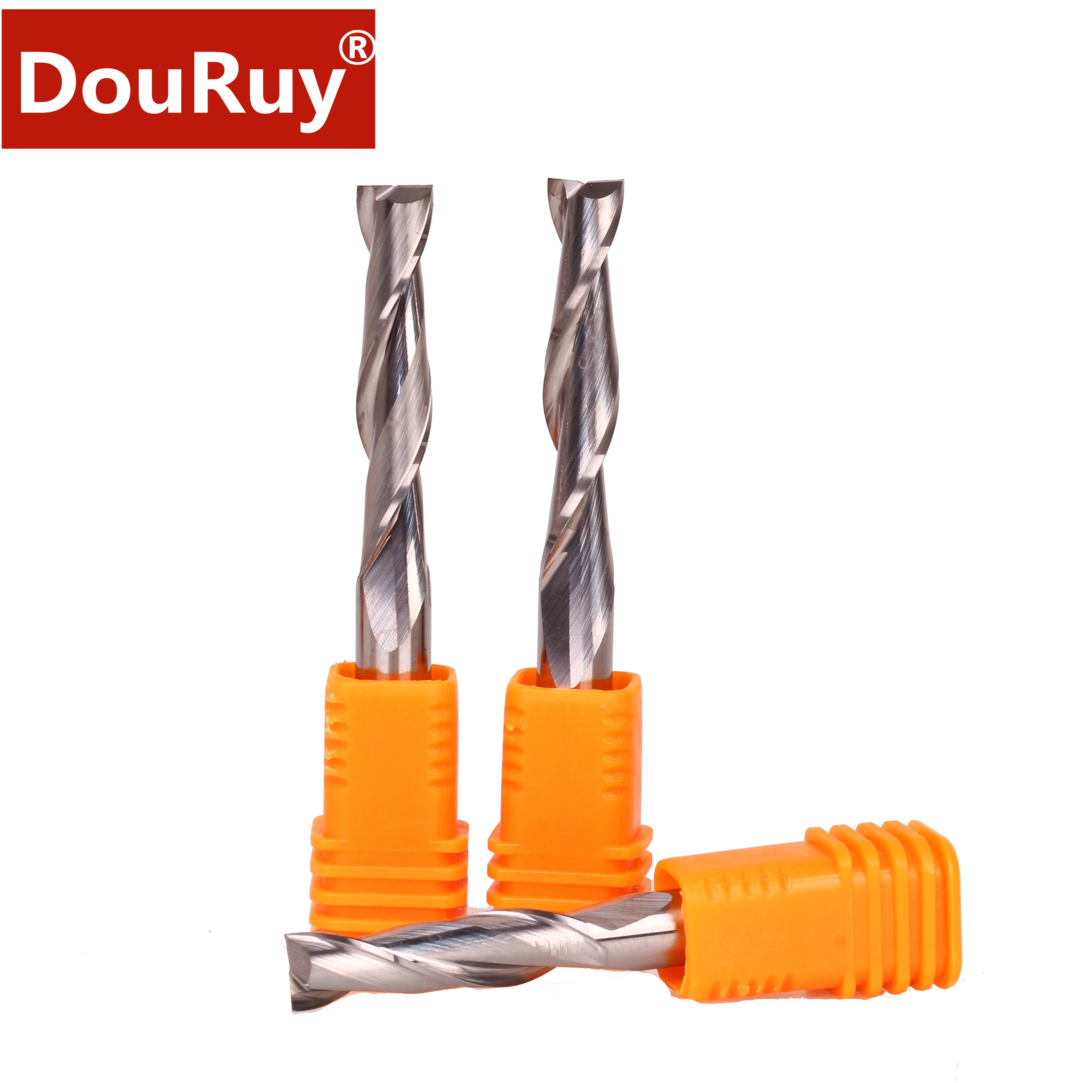 

1pc shank D3.175mm two flutes spiral bits end mills high quality carbide for woodworking MDF tools for engraving bits