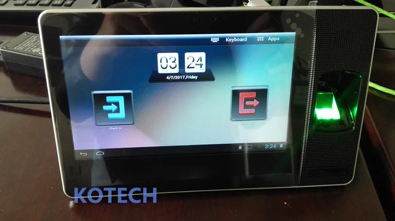

WIFI FINGERPRINT TIME ATTENDANCE ANDROID SYSTEM ZKTECO BIOSMART-ZPAD COLOR TOUCH SCREEN WITH BATTERY 6000 FINGERPRINT USERS