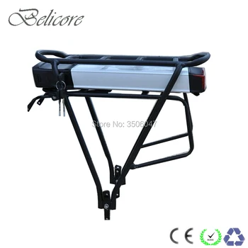 

EU AU US no tax Ebike luggage battery pack 52v 14ah by 14 S 51.8V Sanyo GA power cells with 26" rear rack and 2A charger