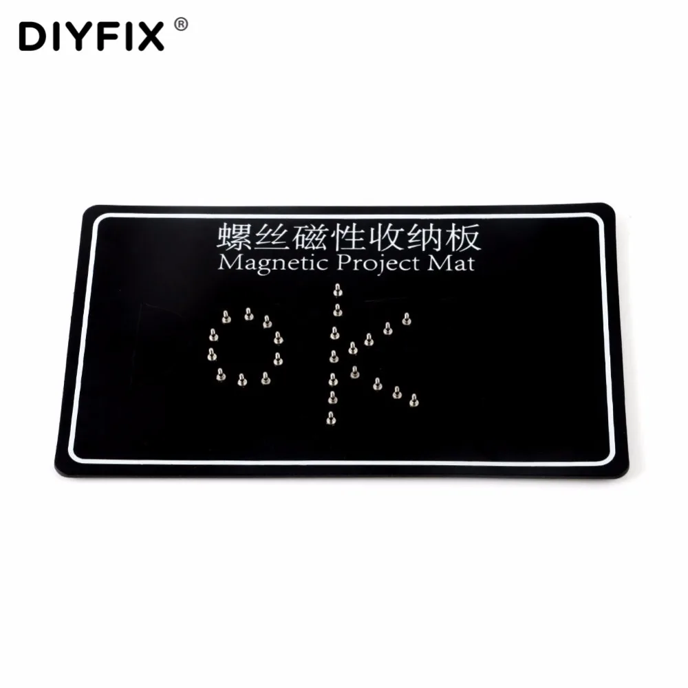 

DIYFIX Phone Repair Tools Magnetic Project Mat Screw Storage Tool Work Pad Mini Size 150 x 88mm