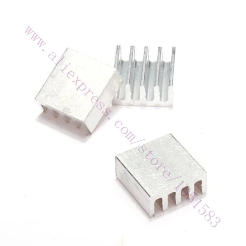 

20pcs/lot Aluminum Heatsink 11*11*5mm Electronic Chip Radiator Cooler for IC,3D Printer Accessories