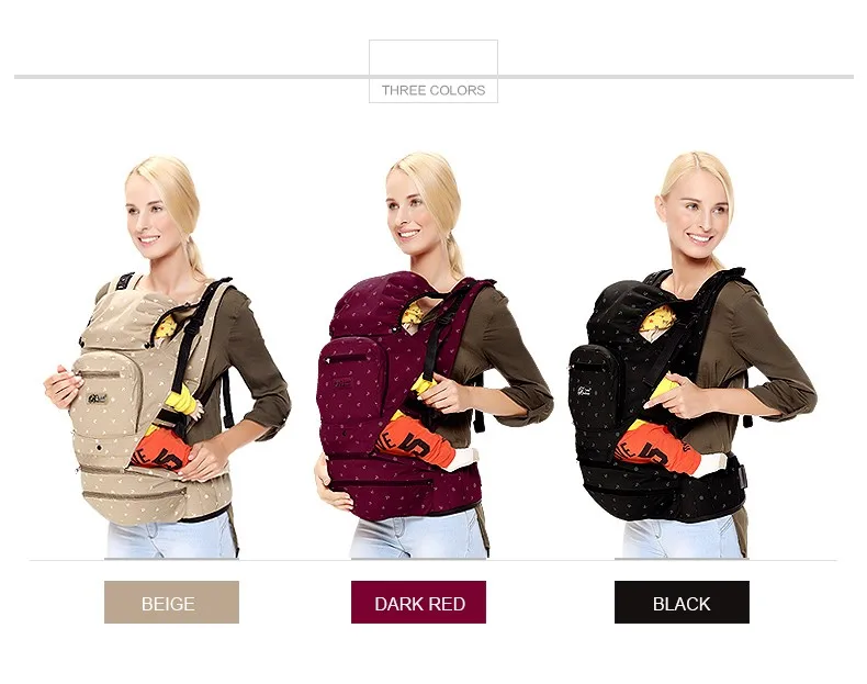 New Design Cotton Kangaroo Carrier Baby Carrier Hipseat Sling for Baby Infant Todder Kids 0-36M 5