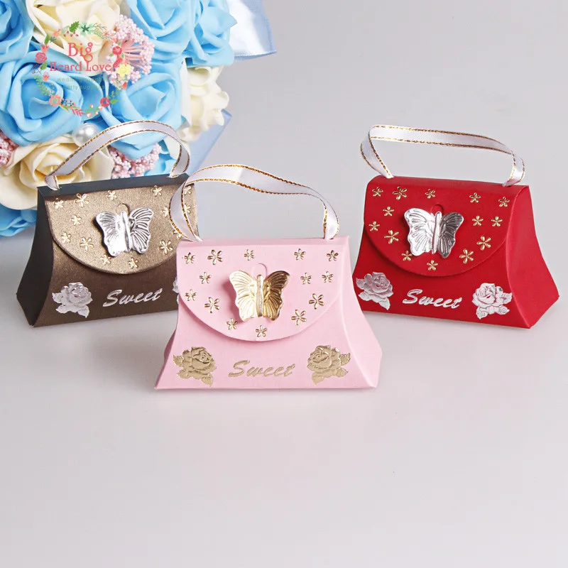 Dualswish 25 шт. сумки коробки для свадебных сувениров коробка для сладостей с бабочкой свадебные украшения для подарочной бумажной коробки
