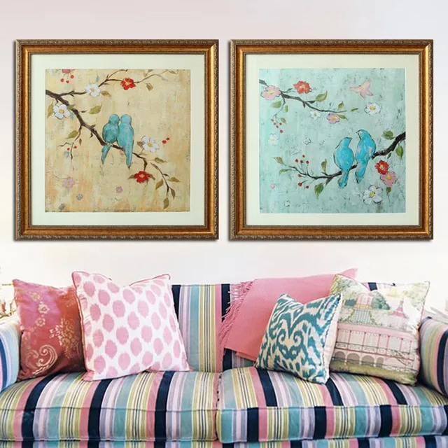 Echt pastel bloemen en decoratieve muurschildering slaapkamer ... Echt pastel bloemen en decoratieve muurschildering slaapkamer ...