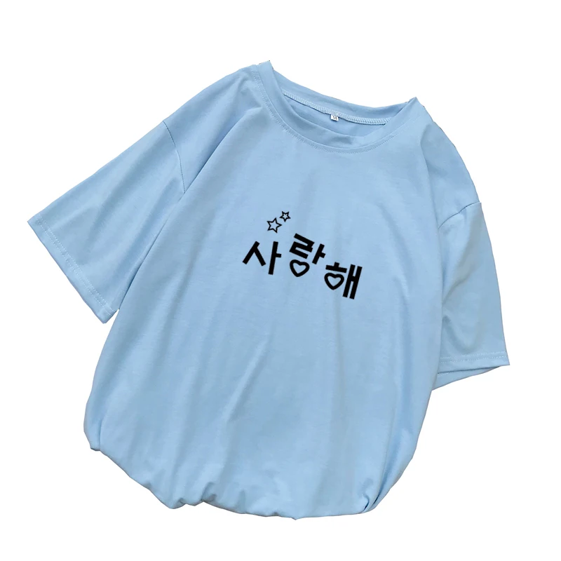 Harajuku Kawaii T Shirt Women Summer Korean Letter Printed Short Sleeve Tshirt Tops Casual Loose Streetwear Camiseta Mujer Shirt (2)